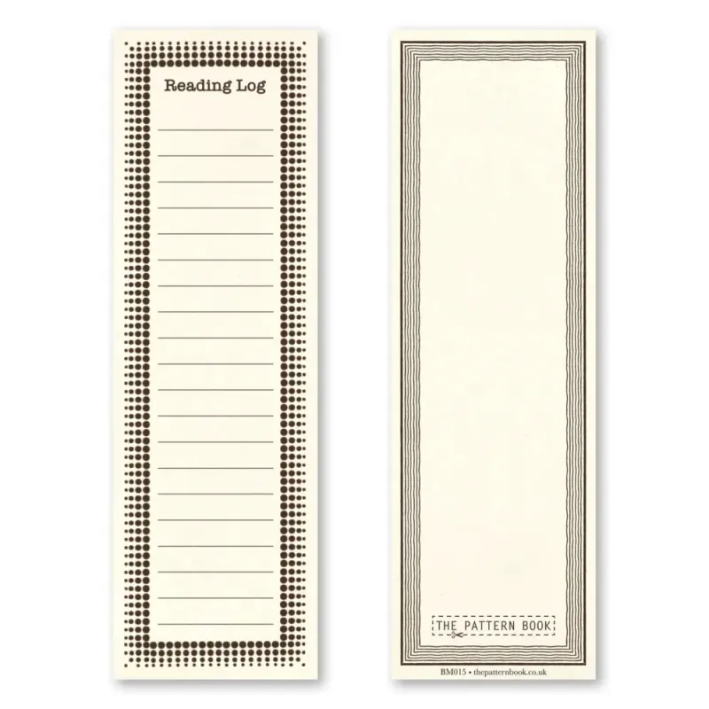 The Pattern Book  Reading Logs bokmerke 3pk