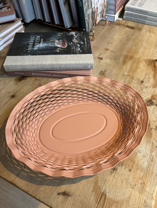 Hovedbilde Brødkurv oval stor rosa