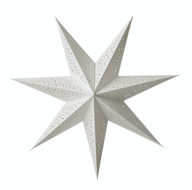 Hovedbilde Bungalow Papirstjerne Milky way white 50