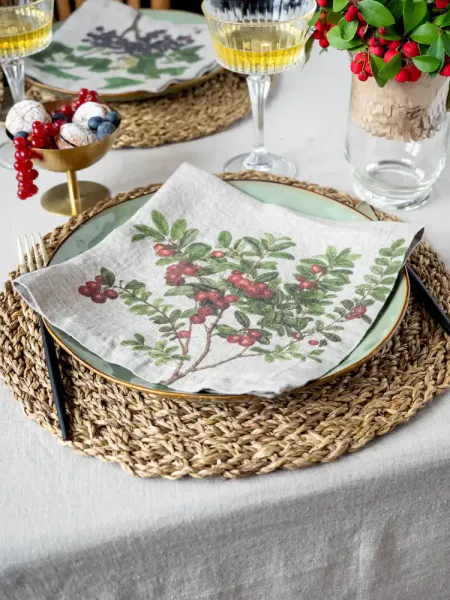 Linserviett B&aelig;r