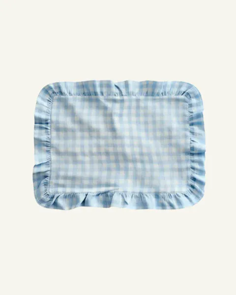 Dekkebrikke Gingham blå