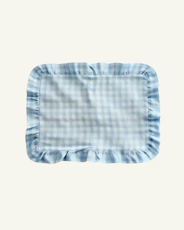 Dekkebrikke Gingham blå