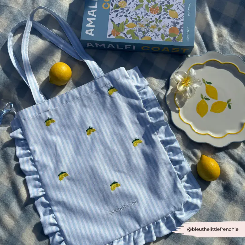 Tote Bag Living La Vida Lemon
