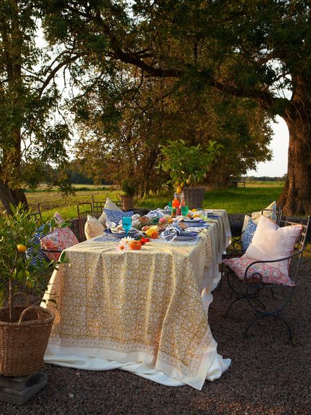 Margerita Yellow Olive duk 150 x 350 cm