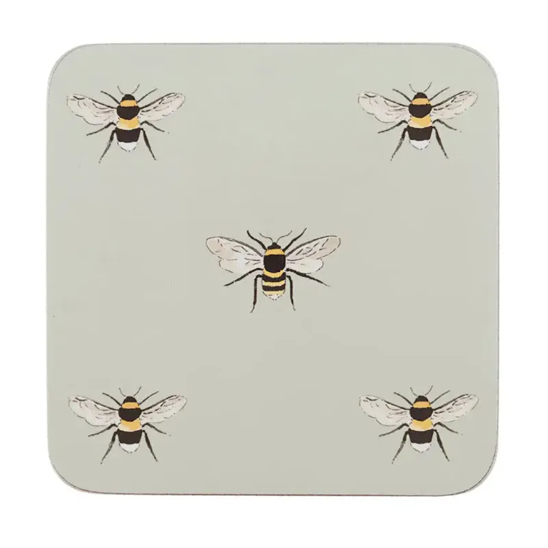 Bees Coasters 4pk