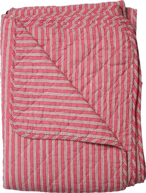 Hovedbilde Quilt rosa striper 140x220