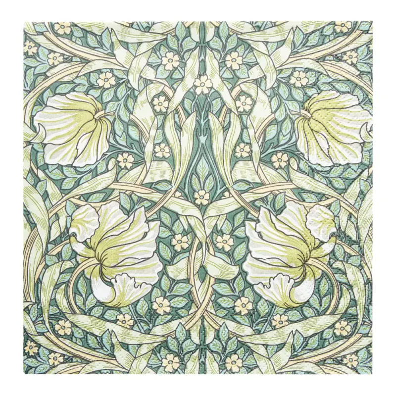 Servietter Morris Pimpernel green kaffe