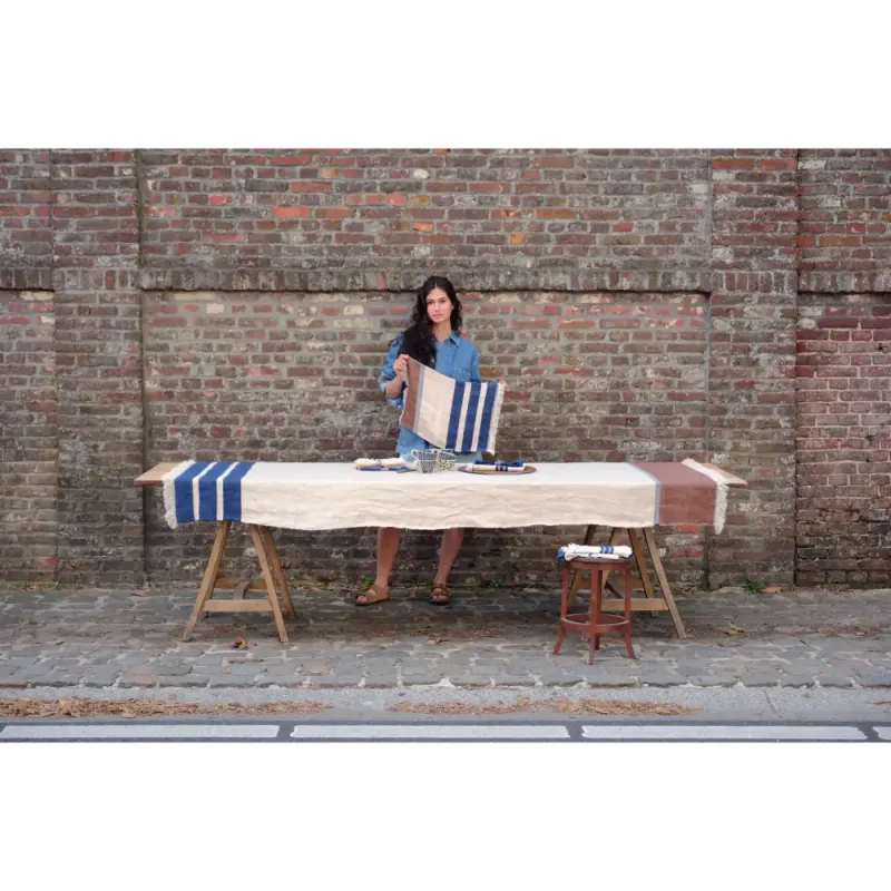 Libeco Marina Stripe fouta/pledd