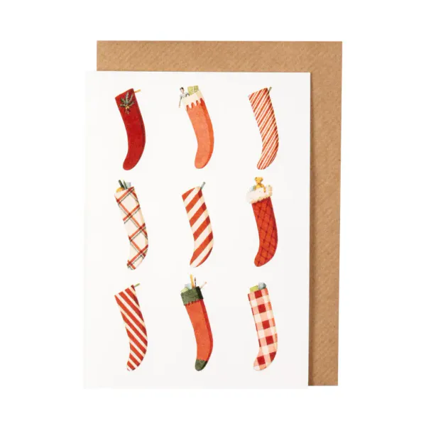 Laura Stoddart Christmas Stockings 10 pk julekort