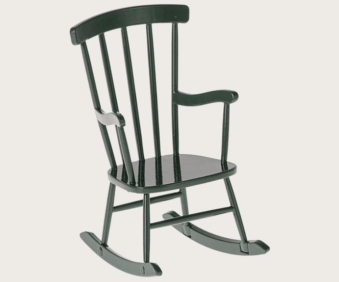 Hovedbilde Maileg Rocking chair Mouse - Dark green