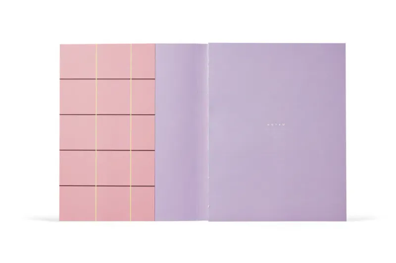 NOTEM UMA Notebook Large Rose Check