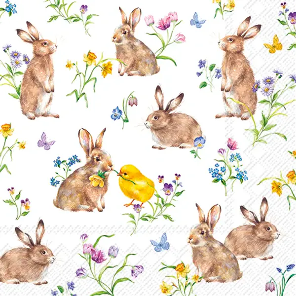 Ihr servietter Easter Friends