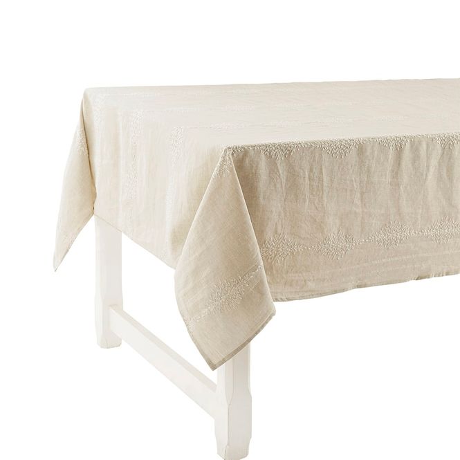 Hovedbilde Charvet Reseda Duk natur/hvit 180x320
