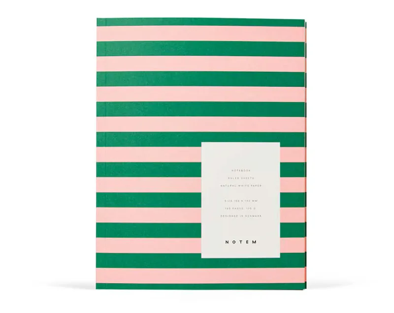 NOTEM UMA Notebook Medium Green & Rose