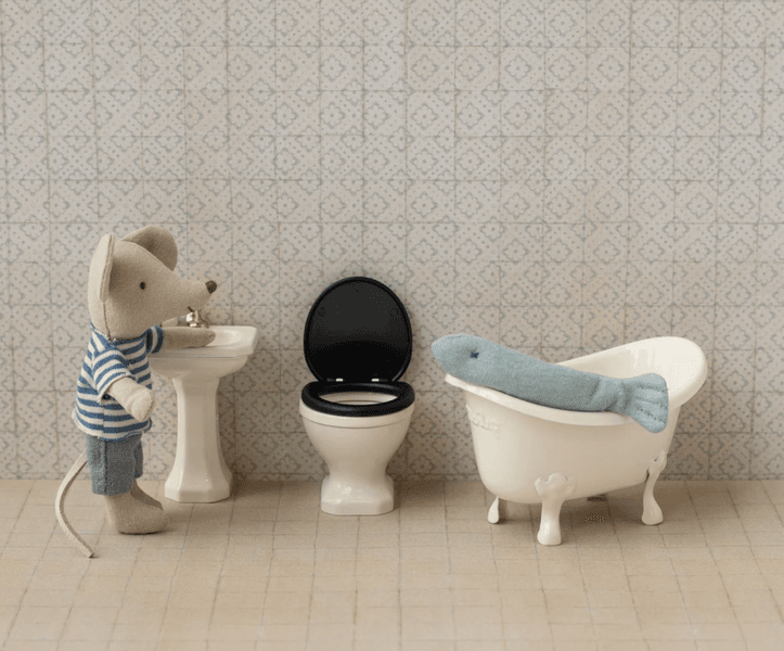 Maileg WC Mouse Off white