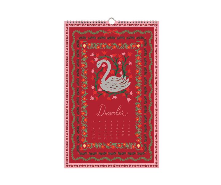 Rifle Paper Co 2026 Flora veggkalender