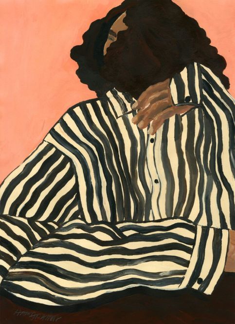 Hovedbilde TPC Hanna Peterson, Serene Stripes 30x40 cm