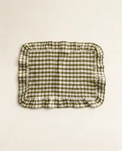 Hovedbilde Dekkebrikke Gingham gr&oslash;nn