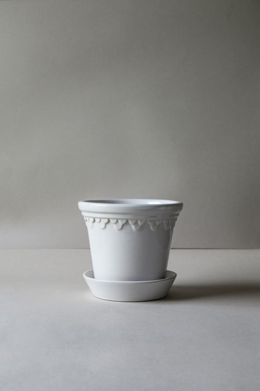 Bergs Potter Københavner hvit 14 cm