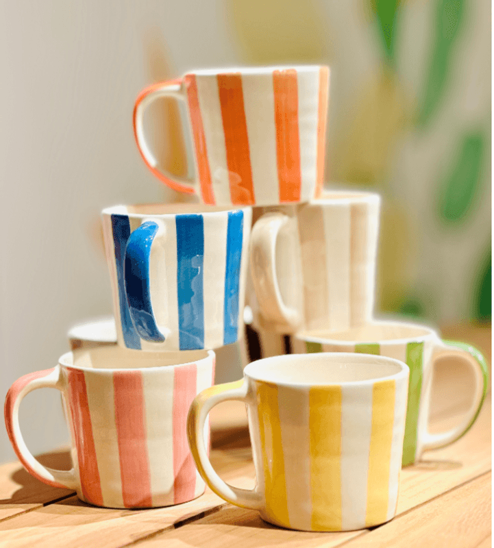 Bruka Krus Capri pink stripes