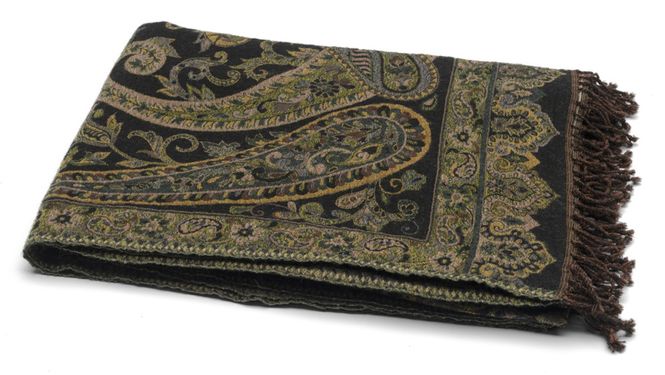 Hovedbilde Pledd Akbar Blue/Lime/Beige