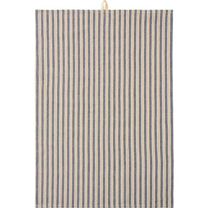 Hovedbilde Ib Laursen Kjøkkenhåndkle Elly brune/blå/ striper ...