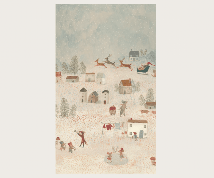 Maileg Gavepapir Santa is coming 10 meter