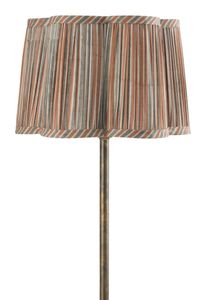 Hovedbilde Lampeskjerm Scallop Jaipur Stripe  Rusty Red/Grey ...