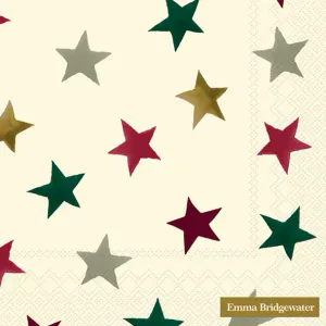 Hovedbilde Emma Bridgewater Christmas Stars servietter