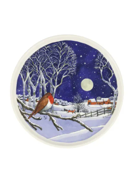 Emma Bridgewater Midnight Robin Rundt serveringsfat