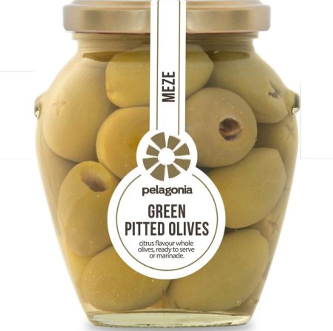 Hovedbilde Grønne Oliven Pelagonia 300g