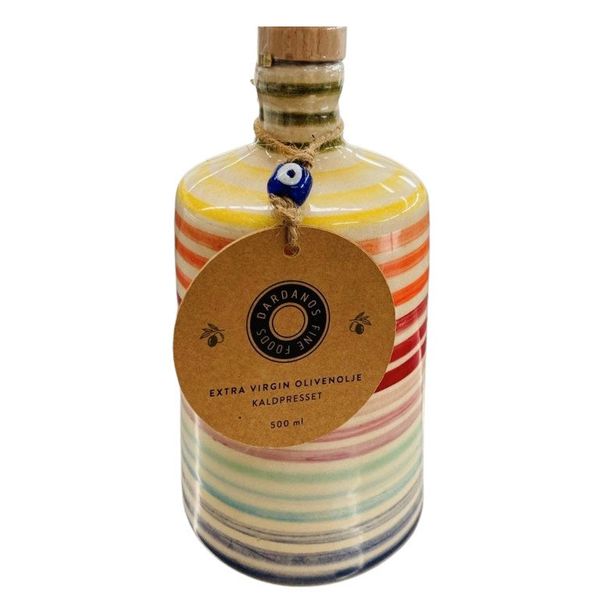 Dardanos EVOO Regnbue keramikkflaske 500ml