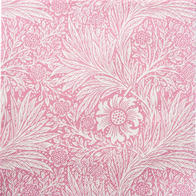 Hovedbilde Servietter Morris Marigold Pink kaffe