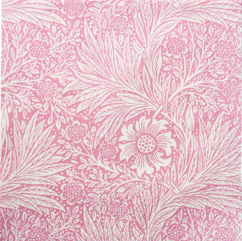 Servietter Morris Marigold Pink kaffe