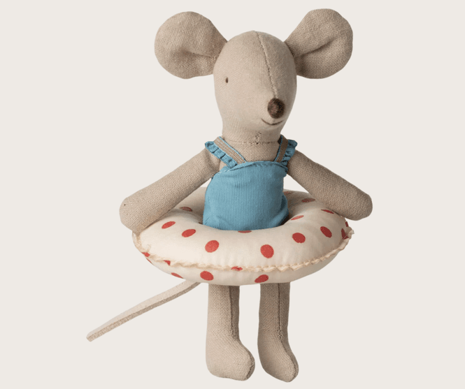 Hovedbilde Maileg Beach mouse with float Little sister Red ...