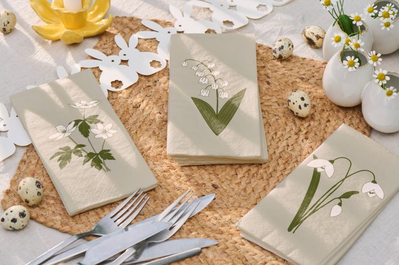 Ib Laursen buffetserviett Hvitveis