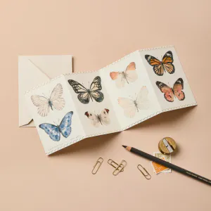 Bilde av Wanderlust Butterfly Concertina Minikort