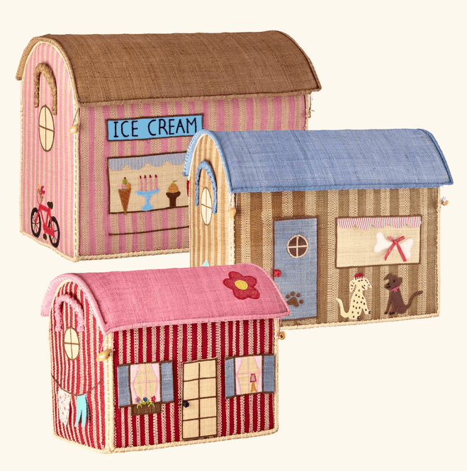 Hovedbilde Rice Raffia Storage House M Paris Theme