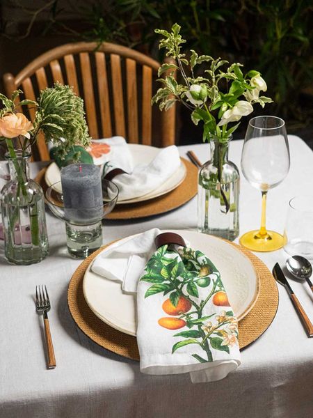 Linserviett Sitrusfrukter