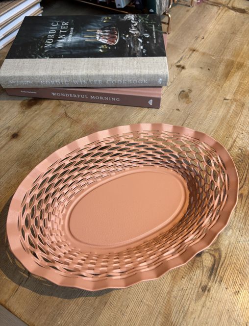 Hovedbilde Brødkurv oval liten rosa