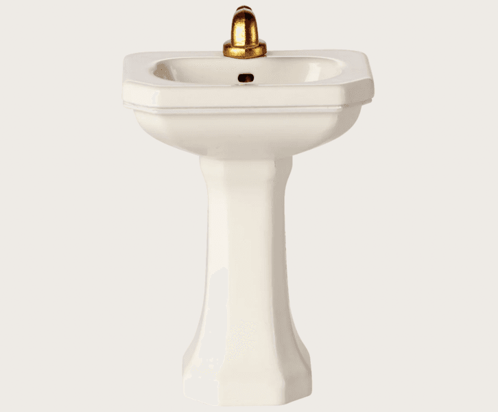 Maileg Bathroom sink Mouse Off white