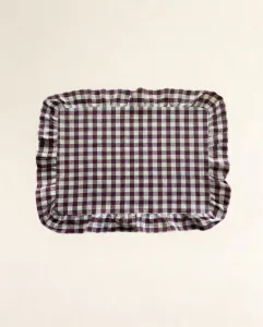 Hovedbilde Dekkebrikke Gingham vinr&oslash;d