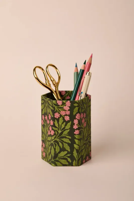 Green Flora Pen Pot