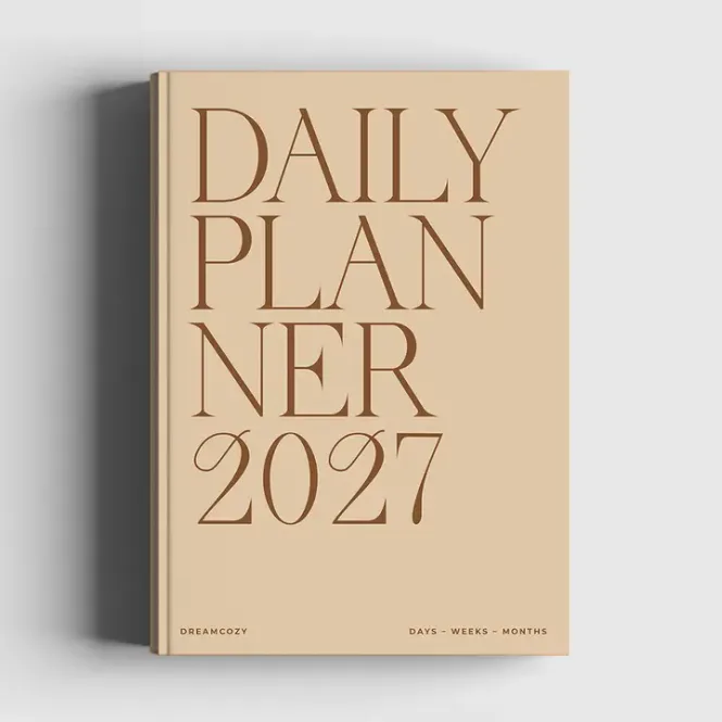 Hovedbilde Cozy Planner 2027 – Latte Brown