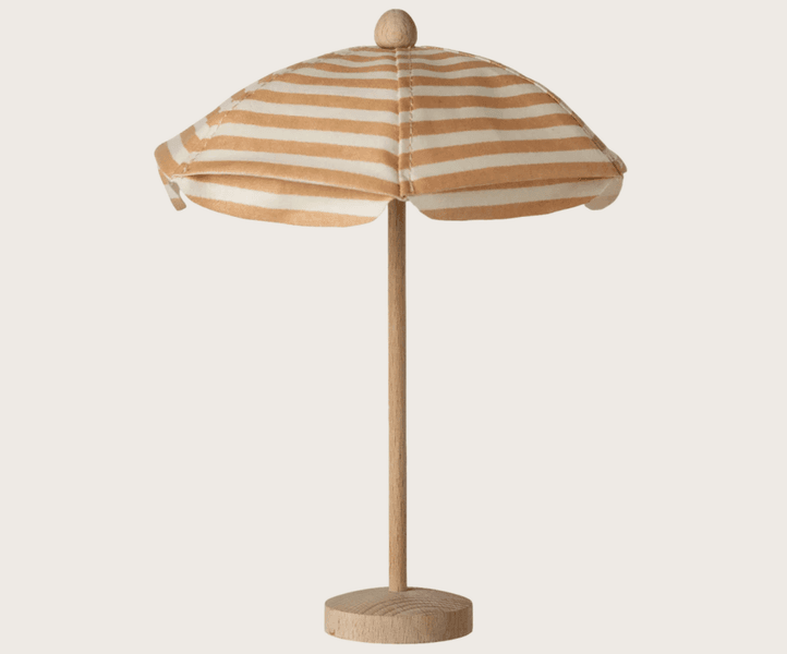 Maileg Beach umbrella Mouse - Soft coral