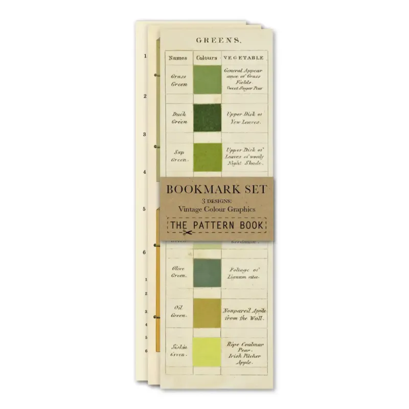 The Pattern Book Vintage Colour Graphics bokmerke 3pk