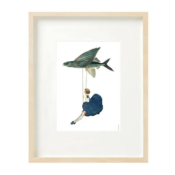 Hovedbilde Little Lady Hanging from Flying Fish Collage ...