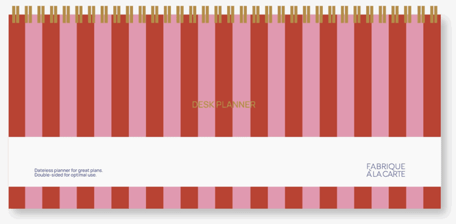 Hovedbilde Fabrique Deskplanner Stripes Pink/red