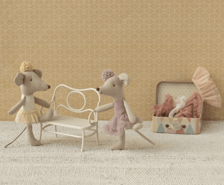 Maileg Ballerina mouse Little sister Offwhite