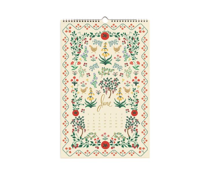 Rifle Paper Co 2026 Flora veggkalender